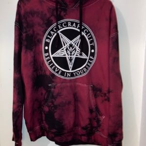 👺Black Craft Cult Tie Dye Hoodie